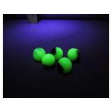 5 Uranium Glass Marbles