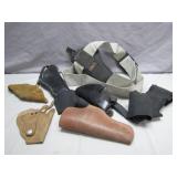 Collection of Gun Holsters and Straps