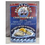 Puget Sound Oyster Company Metal Sign