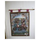 Boyds Bears Tapestry Wall Hanging With Rod