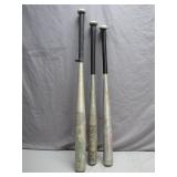 3 Vintage Aluminum Baseball Bats