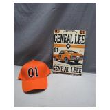 General Lee Tin Sign and Hat Combo