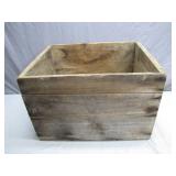 Sturdy Wooden Crate With Rustic Appeal