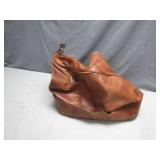 Leather Tote With Locking Closure