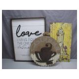 3 Decorative Wall Art Pieces