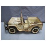 Rustic Toy Jeep with Plow Attachment