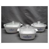 6-Piece CorningWare Blue Flower Casserole Set