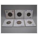 Six Proof Jefferson Nickels