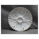 Porcelain Gold-Trimmed Oyster Plate
