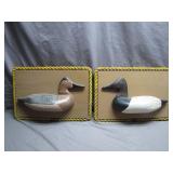 Carved Wooden Duck Wall Plaques