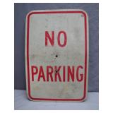 Classic Metal No Parking Sign