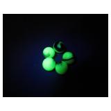 5 Glowing Uranium Glass Marbles