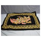 Thai Embroidered Tapestry With Mythological Scene