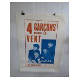 1964 French Beatles Movie Poster