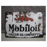 Retro Style Mobil Oil Gargoyle Advertising Sign