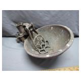 Antique Cattle Ranch Water Bowl