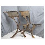 Cast Iron School Desk Ends