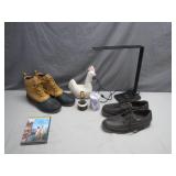 Assorted Lot with Shoes, Lamp, Perfume & More