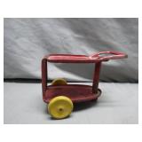Marx Pressed Steel Toy Cart With Yellow Wheels