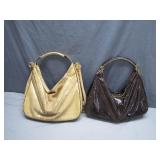 Two Snake-Pattern Shoulder Bags