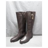 Coach Easton Semi Matte Calf Boots Size 9.5M
