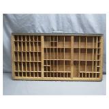 Vintage Wooden Printer's Type Drawer