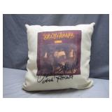 Double-Sided Pillow Signed by Crosby, Stills,...