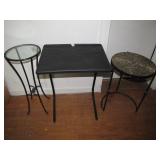 Three Versatile Metal Accent Tables