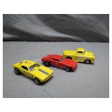 (3) 1960's Red Line Hot Wheels Cars