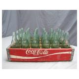Coca-Cola Wooden Crate With Glass Bottles