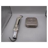 Vintage Lucky Dime Bank & Viking Hand Scale