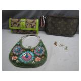 Bags and Earrings with Mixed Styles