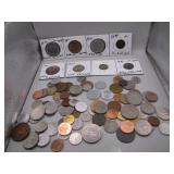 90+ Foreign Coins with WWII German Coins