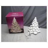 Illuminated Ceramic Christmas Tree with Box