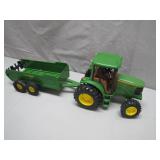 John Deere Tractor and Manure Spreader