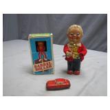 Vintage Barrel Roller Wind-Up Toy with Box