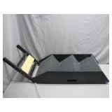 Compact Three-Step Carpeted Ramp With Handle