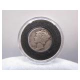 1942 Mercury Silver Dime in Protective Case