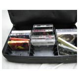 Case Logic Cassette Organizer with Tapes