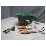 Gardening Hand Tools and Scotts Grass Spreader