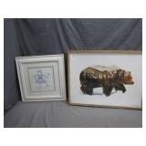 Two Unique Framed Artworks