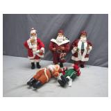 Five Festive Santa Figures