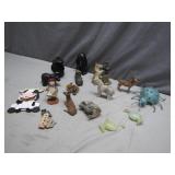 Eclectic Collection of 14 Small Figurines