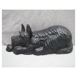 Cast Iron Scottish Terrier Figurine Sculpture