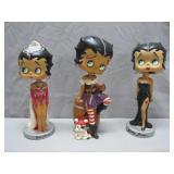 Three Betty Boop Figurines