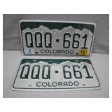 Colorado License Plates