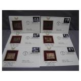 22kt Gold-Plated Civil Rights Pioneer Stamps