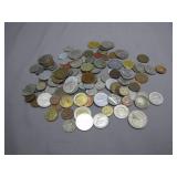 Diverse Assortment of Foreign Coins