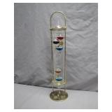 Galileo Thermometer With Brass Stand