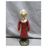 Cast Iron Olive Oyl Bank Reproduction